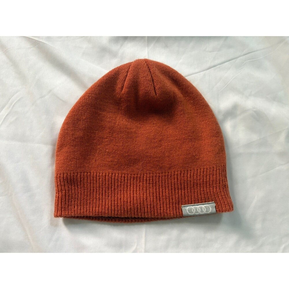Audi Beanie Hat Rust Color Winter Hat Autumn